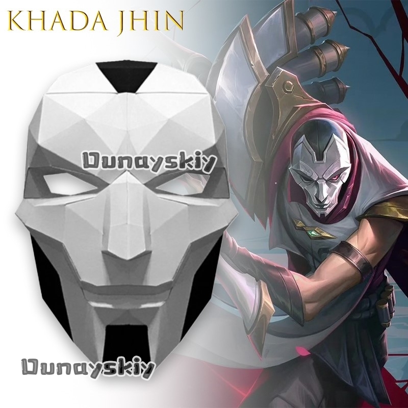 Anime Cosplay Diy - AKhada Jhin Oni Mask DIY Paper