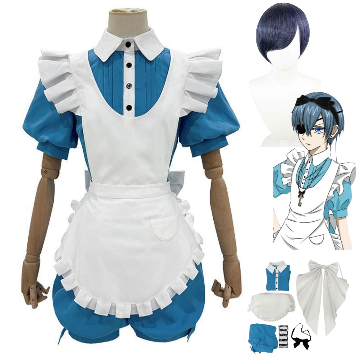 Anime Cosplay Dress - Anime Ciel Phantomhive Smile Cosplay Costume