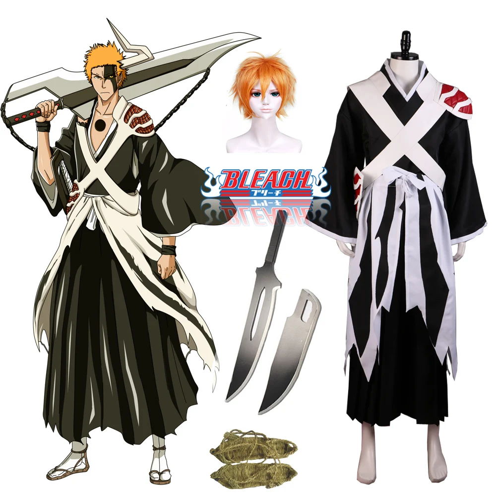 Anime Cosplay Bleach - Bleach Anime TYBW Ichigo Bankai Robe