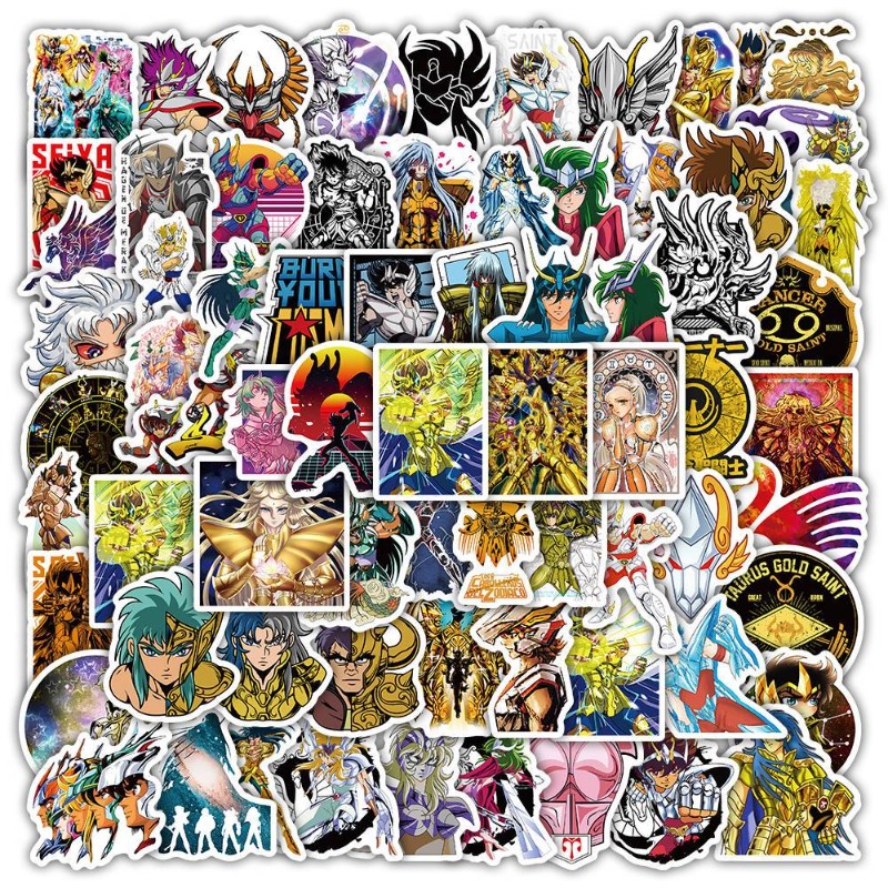 101Pcs Saint Seiya Anime Stick - đánh giá và giá Anime Cosplay Diy