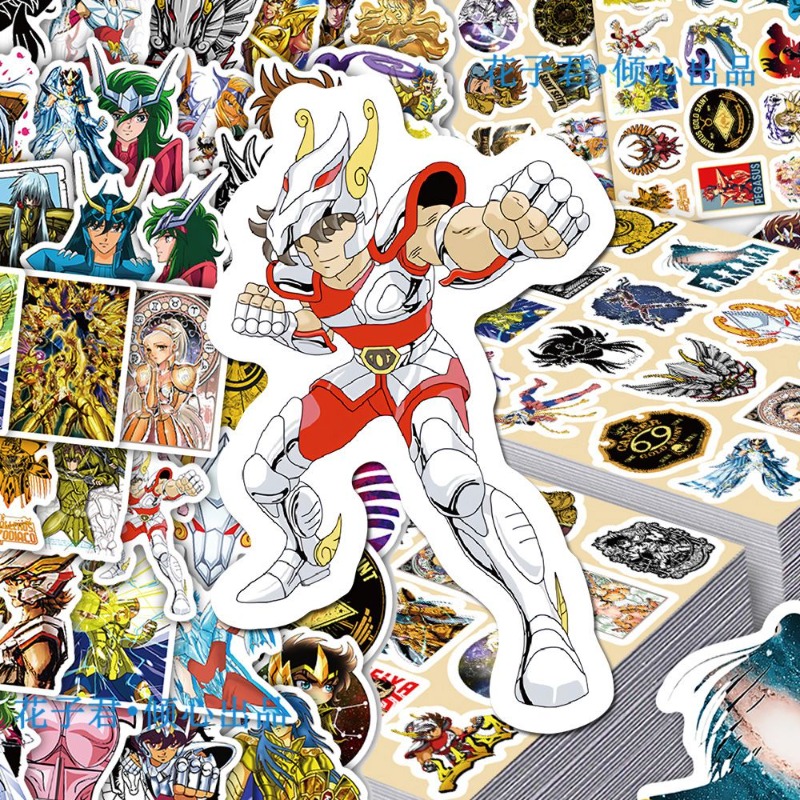 101Pcs Saint Seiya Anime Stick - đánh giá và giá Anime Cosplay Diy