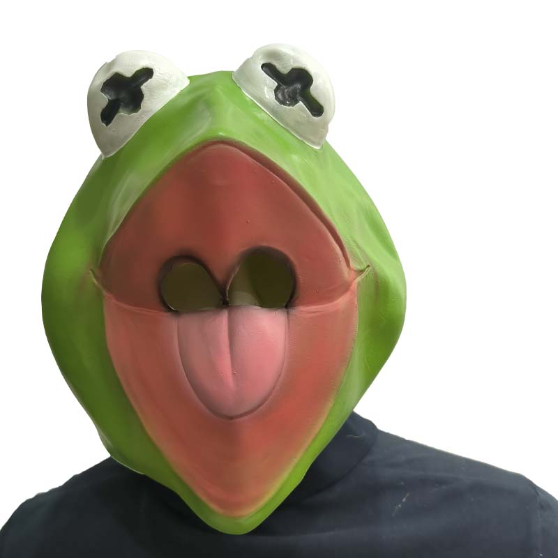 The Kermit Frog Meme Head Mask - đánh giá và giá Anime Cosplay Meme